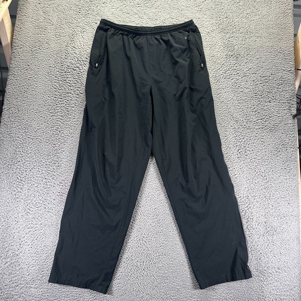 Vintage Nike Men XL Black Track Straight Training Running Activewear Performance
